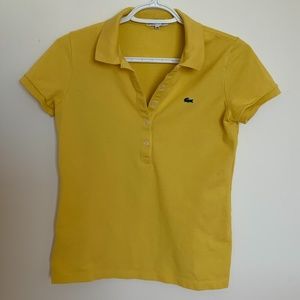 Polo Lacoste yellow mustard - size 36